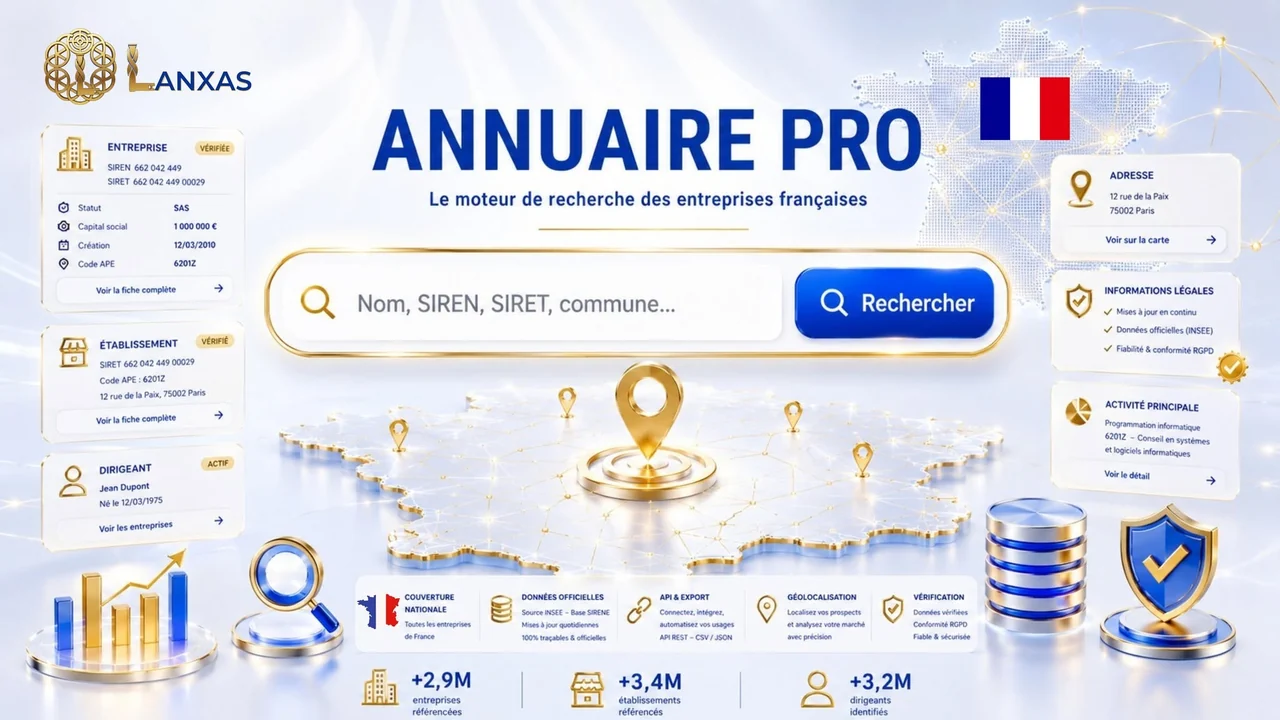 Annuaire Pro, le moteur de recherche des entreprises françaises